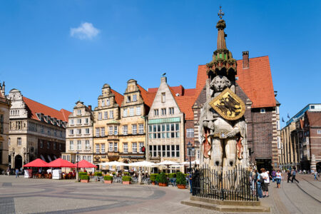 Bremer Roland auf dem Marktplatz in Bremen