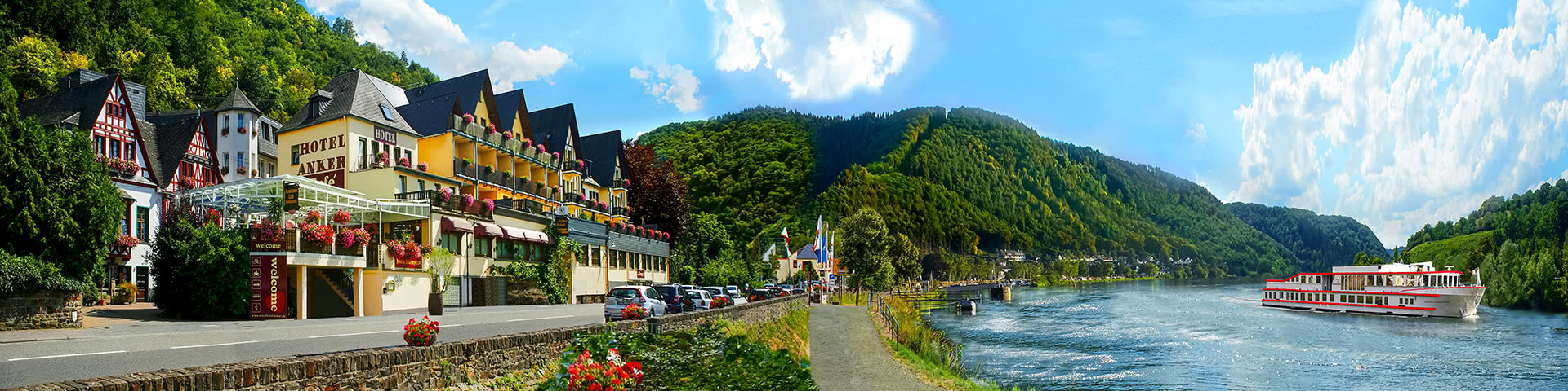 Außenansicht Hotel Honker in Brodenbach