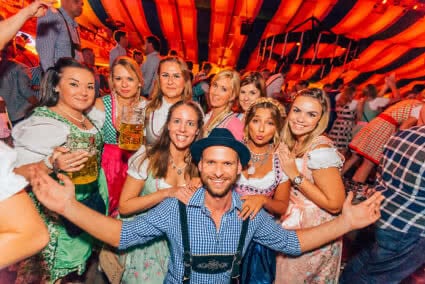 Gute Laune auf dem Oktoberfest in Münster