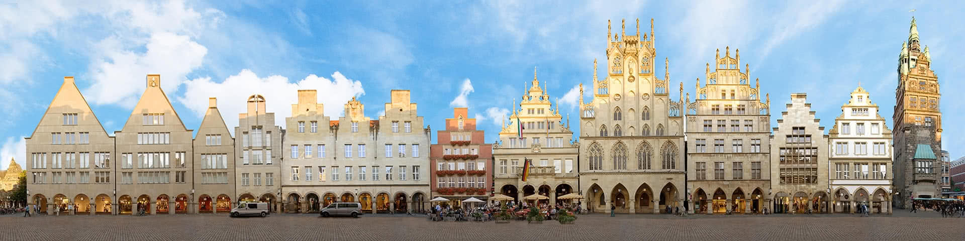 Panoramablick Prinzipalmarkt Münster