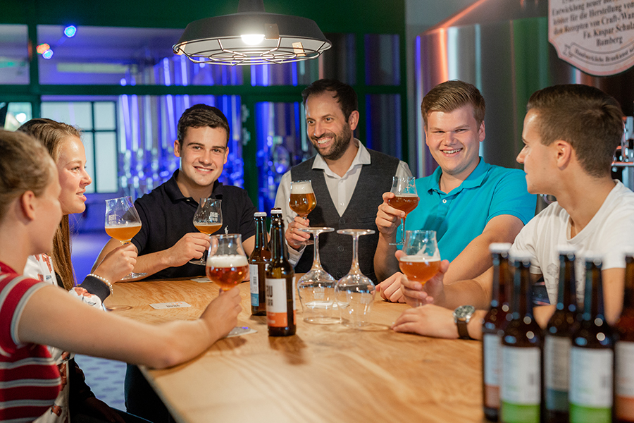 Bierverköstigung in der Potts Brauerei in Oelde