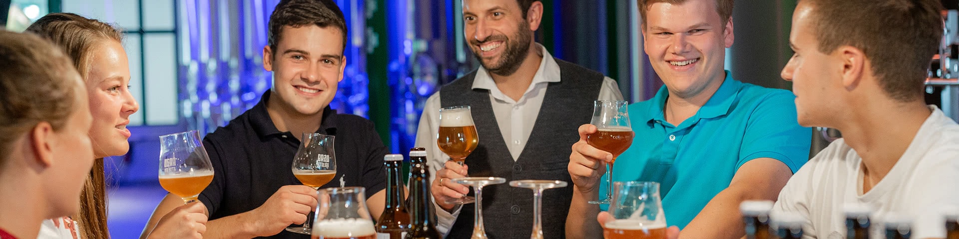 Bierverkostung in der Potts Brauerei