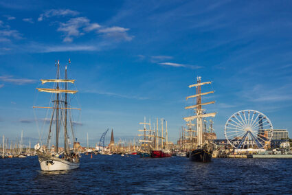 Segelschiffe auf der Hanse Sail 2012 in Rostock