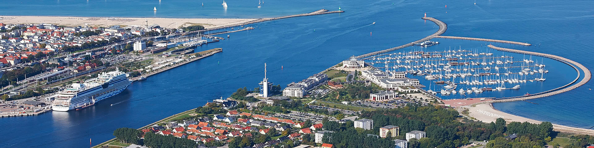 Luftaufnahme Rostock Warnemünde