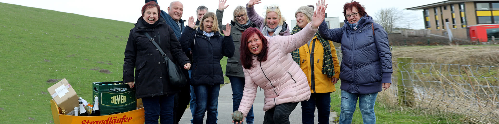 Gute Laune beim Bosseln im Wangerland