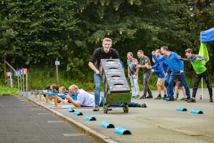 Gruppe bei der Biathlonteilnahme in Winterberg